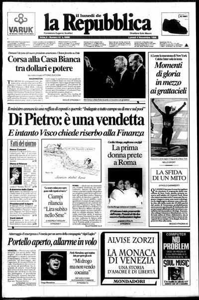 Il lunedì de La repubblica